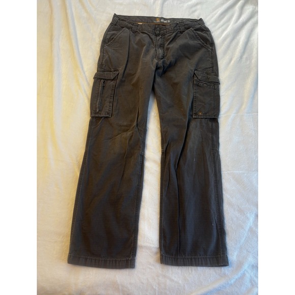 Carhartt Men's Pants 38x32 Relaxed Fit Workwear Cargo Distressed Gray Utility - Picture 3 of 16